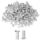 150 Pcs Brazier Head Solid Aluminum Rivets, M5 Dia x 14mm Length Round Head Aluminum Boat Rivets for Repairing Boats, Machinery, Aircraft, Automobile Industry