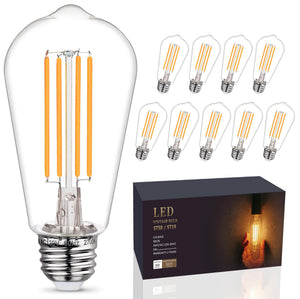 LinkMejor 10-Pack Bola Lampu LED Tahan Pecahan, Setara Dengan 60W