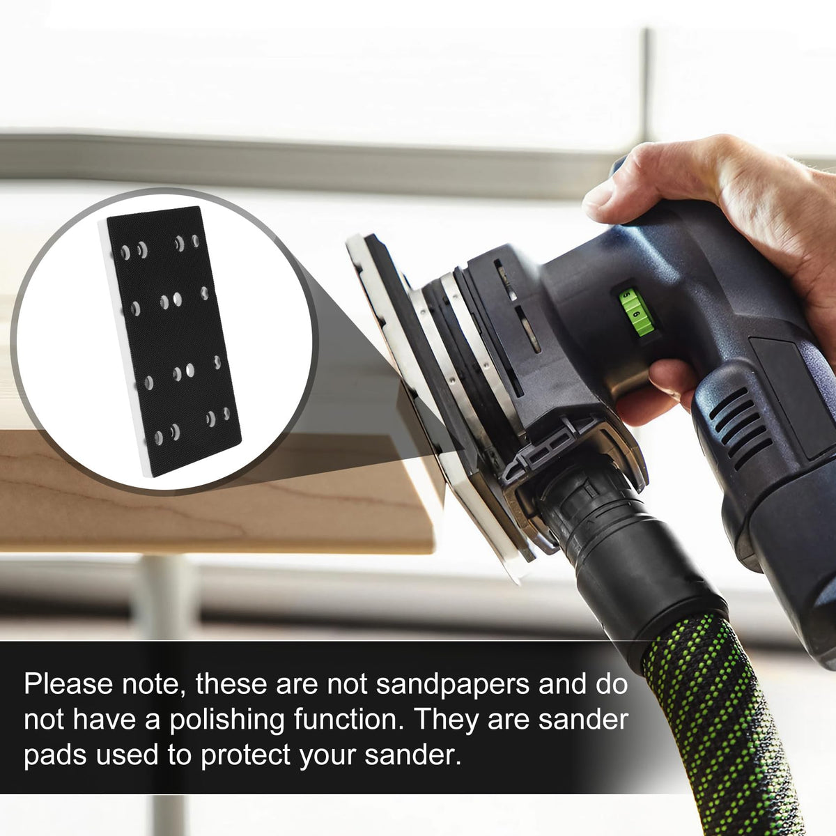 LinkMejor 489252 RTS 400 Erstatnings StickFix Sanding Pad 2-Pack