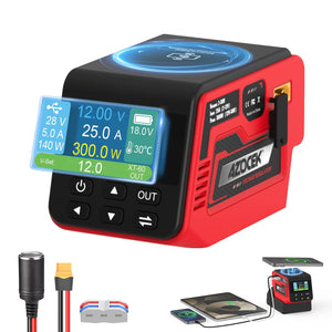 LinkMejor 300W spänningsregulator kompatibel med Milwaukee 18V batteri
