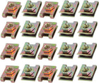 20pcs Spring Steel Speed Fastener U Nut Clip Brass Tone for M6 Screw