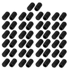 M3x6mm Metric Carbon Steel Hex Socket Set Flat Point Grub Screws Black for Towel Rack Door Knob 50pcs