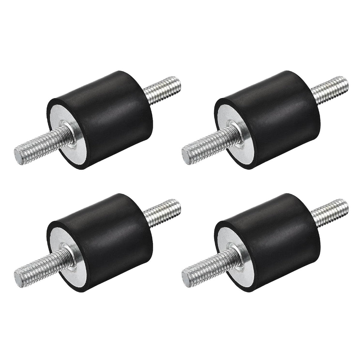 M8 Rubber Mounts, 4pcs Male/Male Shock Absorber, for Motor Generator Compressor Garage Reverse Pump Impact Air Generator Bobbins, D30mmxH30mm