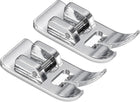 2pcs Zig Zag Straight Presser Feet Sewing Machine Presser Foot for Low-Shank Sewing Machines,Silver