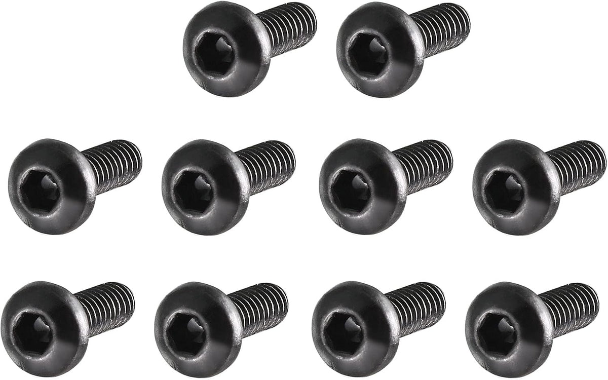 M2x6mm Thread Button Head Hex Socket Cap Screw Bolt 100pcs