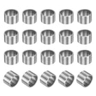 20 Pcs Sleeve Bearings, 16mm Bore x 19mm OD x 12.5mm Length, Self-Lubricating Sintered Iron Bushings