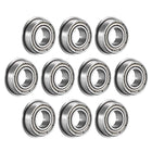 MF126ZZ Flanged Ball Bearing 6x12x4mm Double Metal Shielded (GCr15) Chrome Steel Flange Rip Bearings 10pcs
