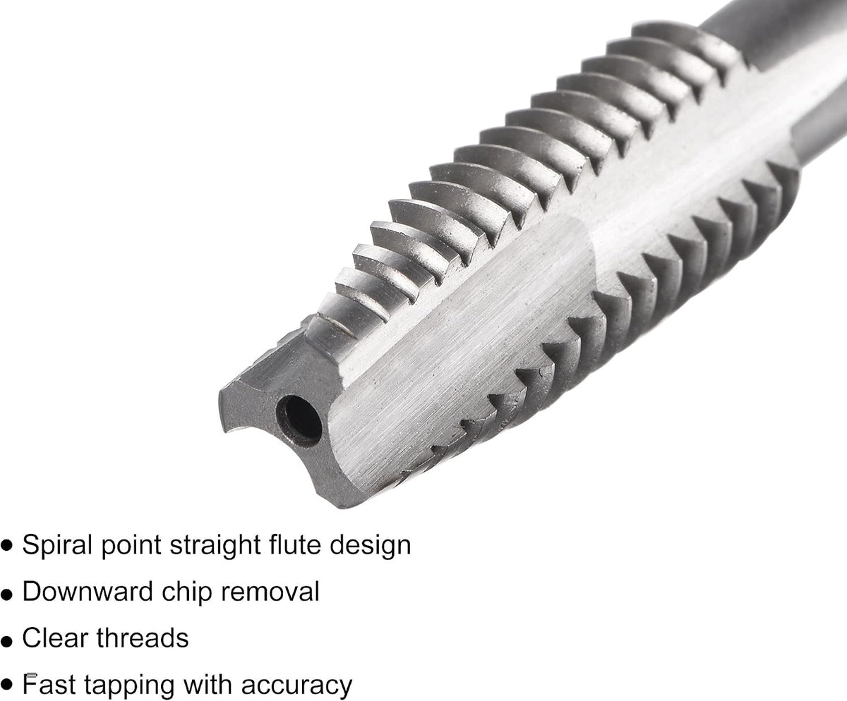 Spiral Point Threading Tap 1/2-13 UNC, HSS (Wysokoprędkowy Stal) Maszynowy Wkrętak do Wkręcania 3 Prawych Zębów, Nienakładany Narzędzie do Wkręcania H2 Tolerancja