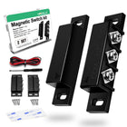 2 Conjuntos Interruptor Reed Magnético NO/NC, Sensor de Contacto de Puerta/Ventana Cableado