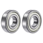 6307ZZ Deep Groove Ball Bearings 35mm Bore 80mm OD 21mm Thick Double Shielded Chrome Steel 2pcs
