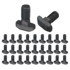 30pcs M8x16mm t Slot Drop-in Bolt, Carbon Steel Hammer Head Bolts t Shape Stud Sliding Screw for European Standard 40 Series Aluminum Profile