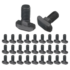 30pcs M8x16mm t Slot Drop-in Bolt, Carbon Steel Hammer Head Bolts t Shape Stud Sliding Screw for European Standard 40 Series Aluminum Profile