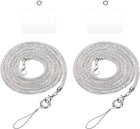 LinkMejor 2 Pcs Rhinestone Purse Straps, Crystal Bag Handle Sparkly Replacement Bag Straps for Phone Bag Underarm Bag Shoulder Evening Handbag Tote Pochette Satchel Wedding Party, Multicolor