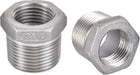 Reducer Hex Bushing, 304 Stainless Steel 3/4NPT Male to 1/2NPT Female, Reducing Forging Pipe Hose Adapter Fitting 2Pcs