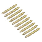 4x18mm Hanger Bolts, 50pcs Double Ended Self-Tapping Thread Wood to Wood Dowel Screws for Wood Connecting
