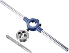 1/4-20 UNC Tap and Die Set with 20mm Round Die Stock Handle Wrench, High Speed Steel Machine Thread Tap and Round Die Threading Tool