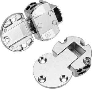 2Pcs 90 Derajat Kaitan Lepas Bawah, 1.93" x 1.18", Bahan Kekasiran Kabin, Kaitan Tersembunyi untuk Pintu Kabin, Silver