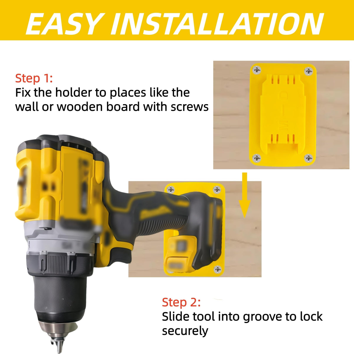 20 Pack Verktygsbatteripackagehållare Kompatibel med Dewalt 20V 60V