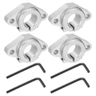 4pcs SHF16 Aluminum Linear Rod Rail Shaft Support for 16mm Diameter Shaft, Linear Motion Rail Guides Mounting Bracket for CNC Machine, 3D Printer, Automation Equipment, Silver Tone