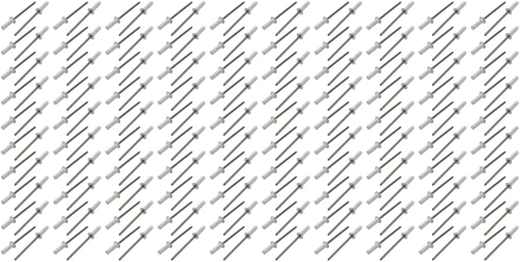 3.2mmx11mm Aluminum Countersunk Head Closed End Blind Rivets Fastener 200pcs