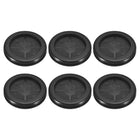 6Pcs Rubber Grommets 1-5/8" (40mm) Drill Hole, 1-1/4" (32mm) ID Double Sided Hole Plugs Ring Gasket for Firewall Cable Wire Protecting, Black
