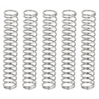 5Pcs Compression Springs, 0.8mm Wire Diameter x 8mm OD x 45mm Length 304 Stainless Steel Extension Spring Ballpoint Pen Pressure Springs for Shop Home Repairs, Silver