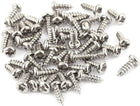 50 Pcs M2 X 6mm Stainless Steel Phillips Round Head Self Tapping Screws Bolts
