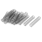 Compression Spring,304 Stainless Steel,10mm OD,0.8mm Wire Size,50mm Free Length,Silver Tone,20Pcs