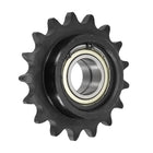 #50 Roller Chain Idler Sprocket, Type C 25mm Bore 5/8" Pitch 17 Tooth Tensioner with Double Bearing, Black Oxide Finished 1045 Steel for ANSI #50 (DIN/ISO 10A) Chains