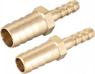 Straight Brass Barb Fitting Reducer, Fit Hose ID 10mm to 6mm, 12mm to 6mm, 2pcs