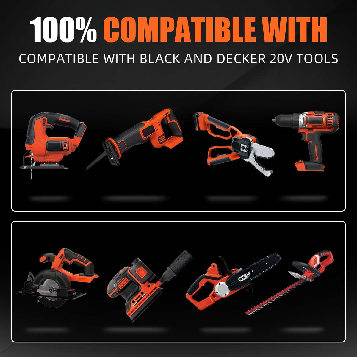 2Pack 5.0Ah Premium Ganti untuk Black and Decker 20V Battery LB2X4020