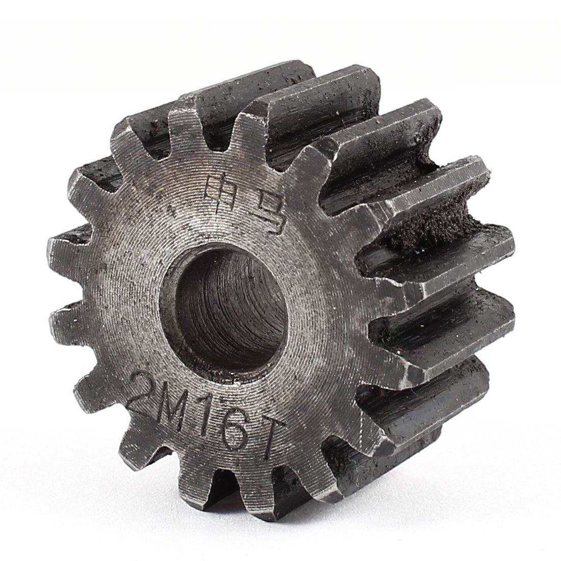 10mmx35mmx20mm Module 2 16 Teeth Metal Straight Spur Gear Wheel Gray