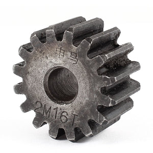 10mmx35mmx20mm Module 2 16 Teeth Metal Straight Spur Gear Wheel Gray