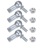 4pcs CS13 M8 Angle Ball Joint, M8x1.25 Right Hand Thread, A3-Steel Self-lubricating Ball Socket End Fitting