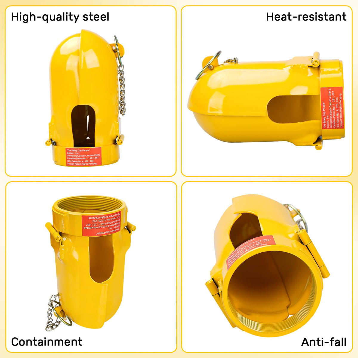 Ruggiadore Protettore di Sicurezza per Bombola Gas Finitura Finissima 3-1/8 x 11
