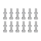 M8 x 40mm Hex Head Screws Bolts, Nuts, Flat & Lock Washers Kits, 304 Stainless Steel Fully Thread Hexagon Bolts 12 Sets