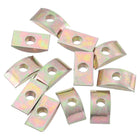 20pcs M6 Half Moon Nuts Washers, Iron Solid Half Moon Lock Washer, Spacer Connector Hardware Fittings, Bronze