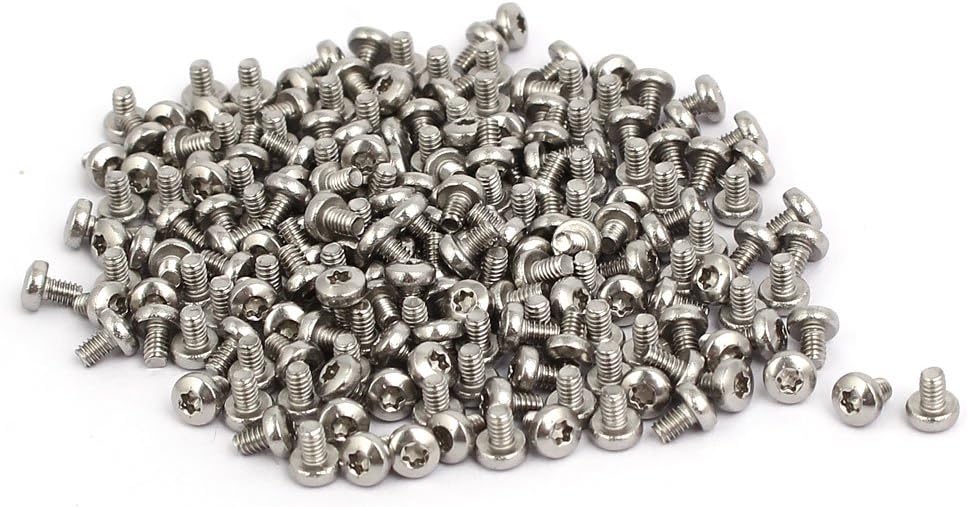 M2x3mm 304 Stainless Steel Button Head Torx Screws Fasteners 200pcs