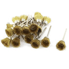 18 Pcs 2.3mm Shank 15mm Cup Shape Brass Wire Polishing Brush