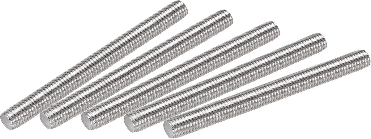 5Pcs M10 x 100mm Fully Threaded Rod 304 Stainless Steel Right Hand Threads,M10-1.5 Thread Pitch