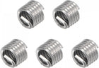 Wire Thread Inserts 8-32 UNC 1.5D 304 Stainless Steel Helical Type Coiled Wire Screw Repair Threaded Sleeve Steel Sheath 5pcs