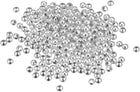 2100Pcs Smooth Round Spacer Beads, 3mm Spacer Loose Ball Beads for Jewelry Making Bracelet Necklace DIY, Silver Tone