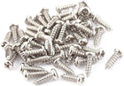 50 Pcs M2.6x8mm Stainless Steel Phillips Round Head Self Tapping Screws Bolts
