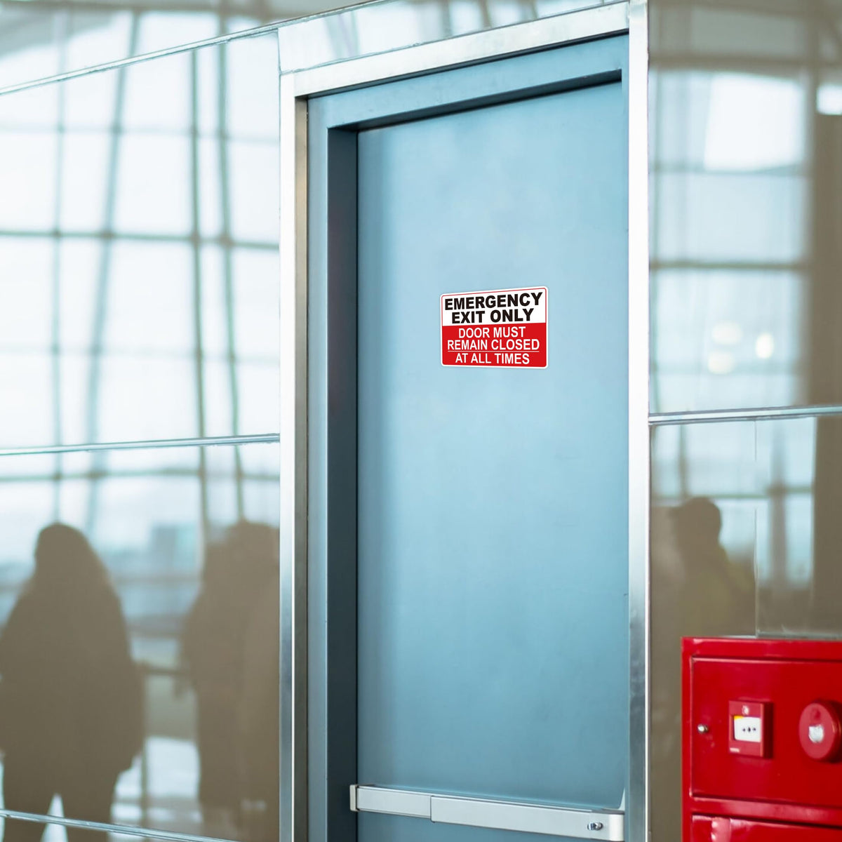 Emergency Exit Only Signs Sticker，Self Adhesive