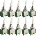 10 Pcs AC 250V 2A ON/ON 2 Position SPDT Toggle Switch