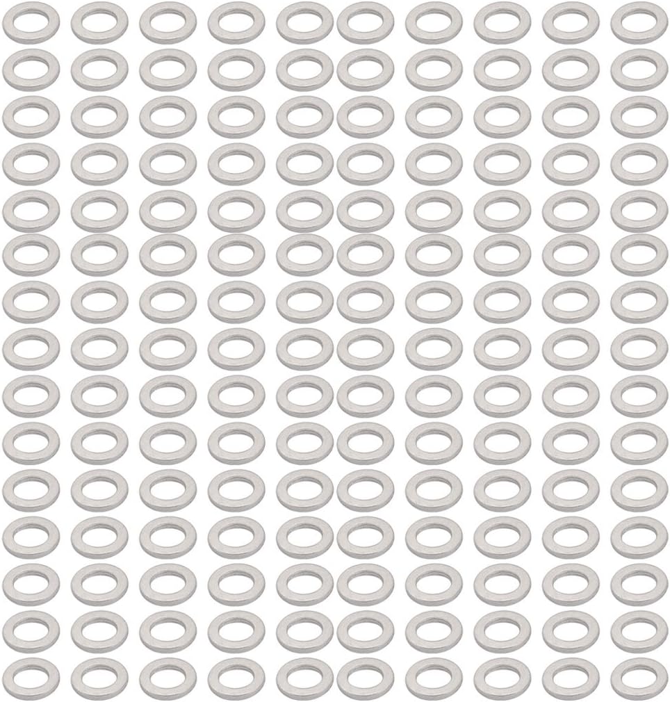 150Pcs 10mmx16mmx2mm Aluminum Motorcycle Hardware Drain Plug Washer