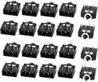 20 Pcs 3.5mm 1/8" ステレオオーディオソケットジャックコネクタ 5ピンPCBマウント