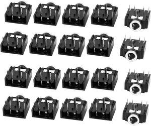 20 stuks 3.5mm 1/8" Stereoaudio Socket Jack Koppeling 5Pin PCB Montage