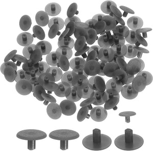 250Pcs 2.8x11mm Plastic Gatenkappen, Ronde Schroefkap Cover, Paneel Boren Gatenkappen voor Meubel Kast Schuifdeur Shelves Haag Paal Buizen Einsteek Eindkappen, Donkergrijs