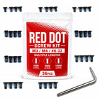 Red Dot Skrukkit, Torx Optisk Festmærker med M3, M4, 6-32, Threadlocker